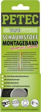 MONTAGEBAND, SCHWARZ, 12 MM X 1 MM X 2 M, SB-KARTE