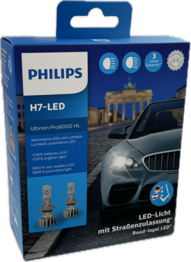 PHILIPS H7-LED Ultinon Pro6000 (2er Pack)