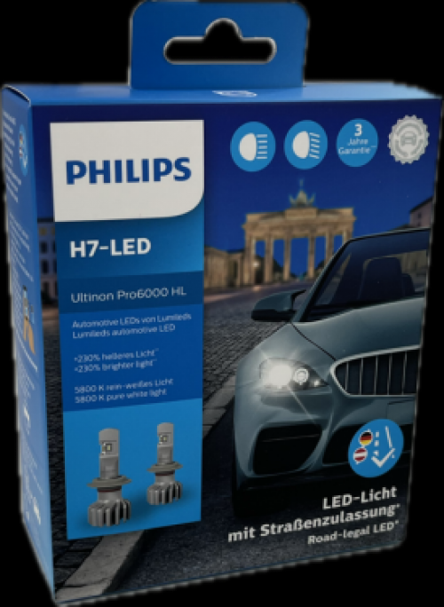 PHILIPS H7-LED Ultinon Pro6000 (2er Pack)