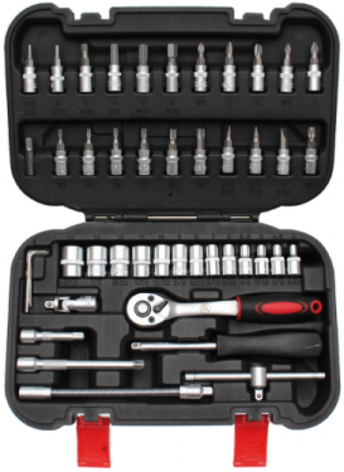 Steckschlüssel-Satz | Antrieb 6,3 mm (1/4") | 46-tlg.