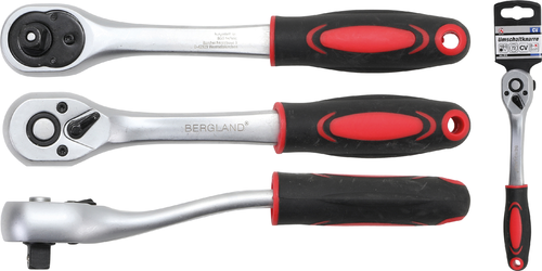 Umschaltknarre | feinverzahnt | Abtrieb Außenvierkant 10 mm (3/8")