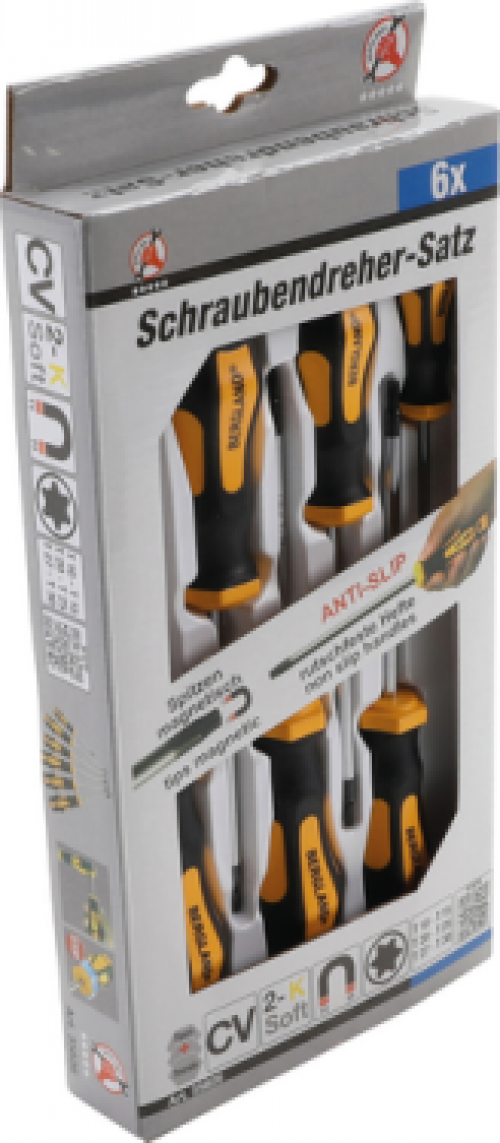 Schraubendreher-Satz | T-Profil (für Torx) T10 - T30 | 6-tlg.