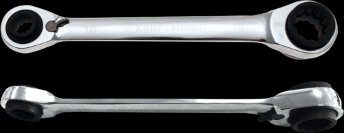 Ratschen-Ringschlüssel | 4-in-1 | SW 10 x 13 - 17 x 19 mm