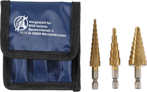 HSS-Stufenbohrsatz, 3-20 mm, 3