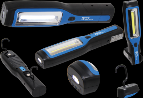 COB-LED-Werkstattleuchte mit Magnet und Haken