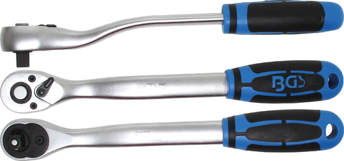 Umschaltknarre | extra lang | Abtrieb Außenvierkant 10 mm (3/8") | 254 mm