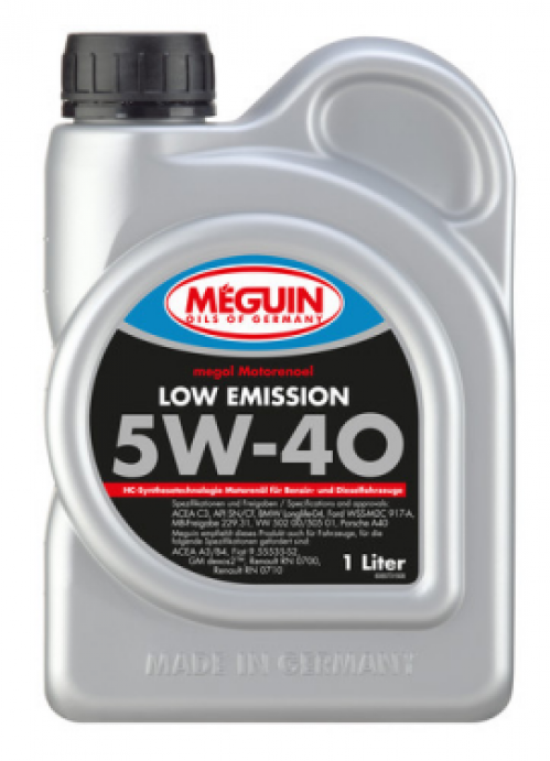 SAE 5W-40 Low Emission 1L