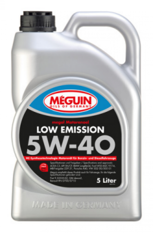 SAE 5W-40 Low Emission 5L