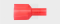 Flachsteckzunge isoliert 6,3/0,5-1,5mm², rot