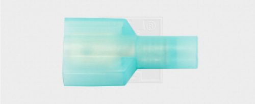 Flachsteckzunge isoliert 6,3/1,5-2,5mm², blau