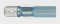 Wärmeschrumpfflachsteckzunge 6,3/1,5-2,5mm², blau
