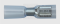 Wärmeschrumpfflachsteckhülse 6,3/1,5-2,5mm², blau