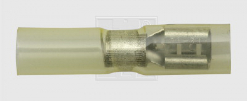 Wärmeschrumpfflachsteckhülse 6,3/4-6mm², gelb