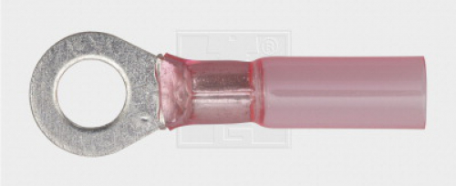Wärmeschrumpfringzunge 5,3/0,5-1,5mm², rot