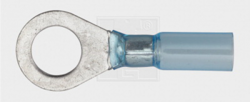 Wärmeschrumpfringzunge 10,5/1,5-2,5mm², blau