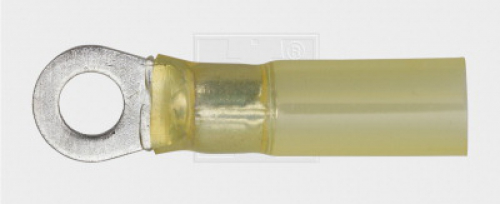Wärmeschrumpfringzunge 8,4/4-6mm², gelb