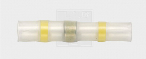 Lötstoßverbinder mit thermoplastischem Ring 4 - 6 mm², gelb