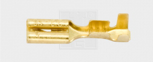 Flachsteckhülse mit Rastnase unisoliert 2,8/0,5-1mm²