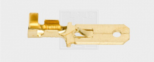Flachsteckzunge unisoliert 6,3/1,5-2,5mm²