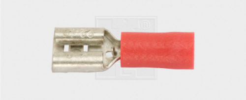 Flachsteckhülse 2,8/0,5-1,5mm², rot