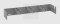 Kabelwandhalter 4-fach leer, Farbe weißaluminium