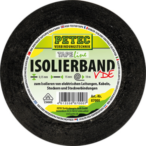 Isolierband VDE 10 m x 15 mm x 0,15 mm Rolle