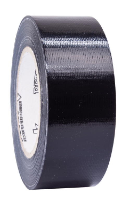 Uni-Gewebeband 50 m x 48 mm schwarz Rolle