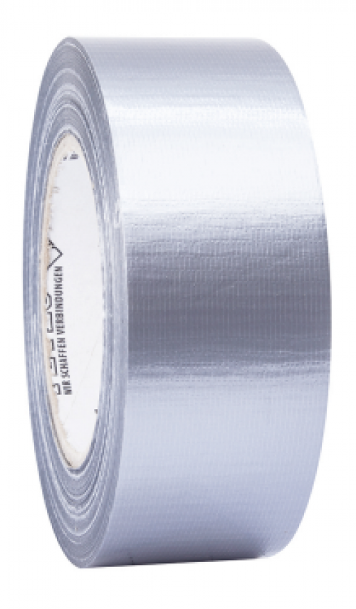 Uni-Gewebeband 50 m x 48 mm silber Rolle