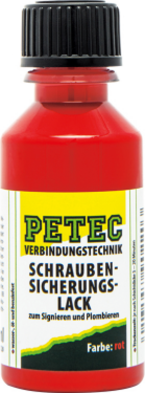 Schraubensicherungslack 20 ml Pinselflasche rot