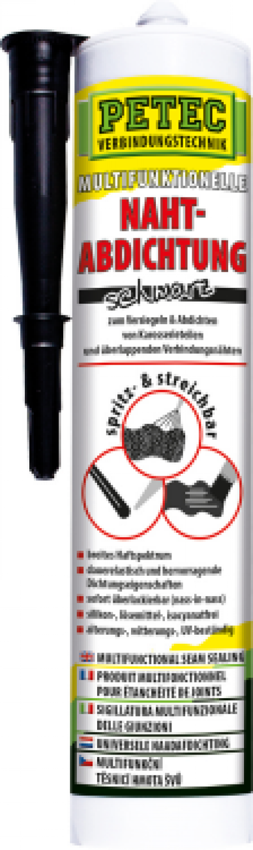 Multifunktionelle Nahtabdichtung 310 ml Kartusche schwarz