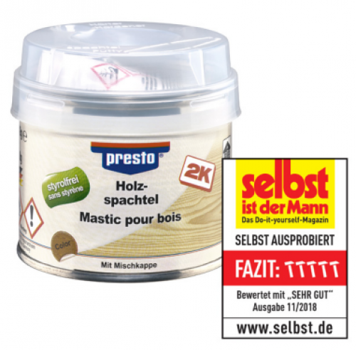 Holzspachtel "styrolfrei" hellbraun 250 g Dose