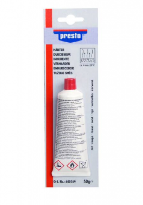 Härter rot Tube geblistert 50 g