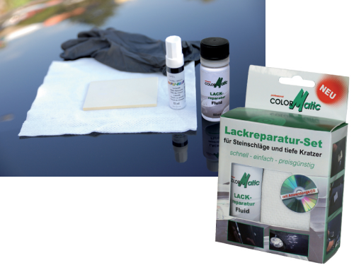 Lackreparatur-Set für Steinschläge und tiefe Kratzer