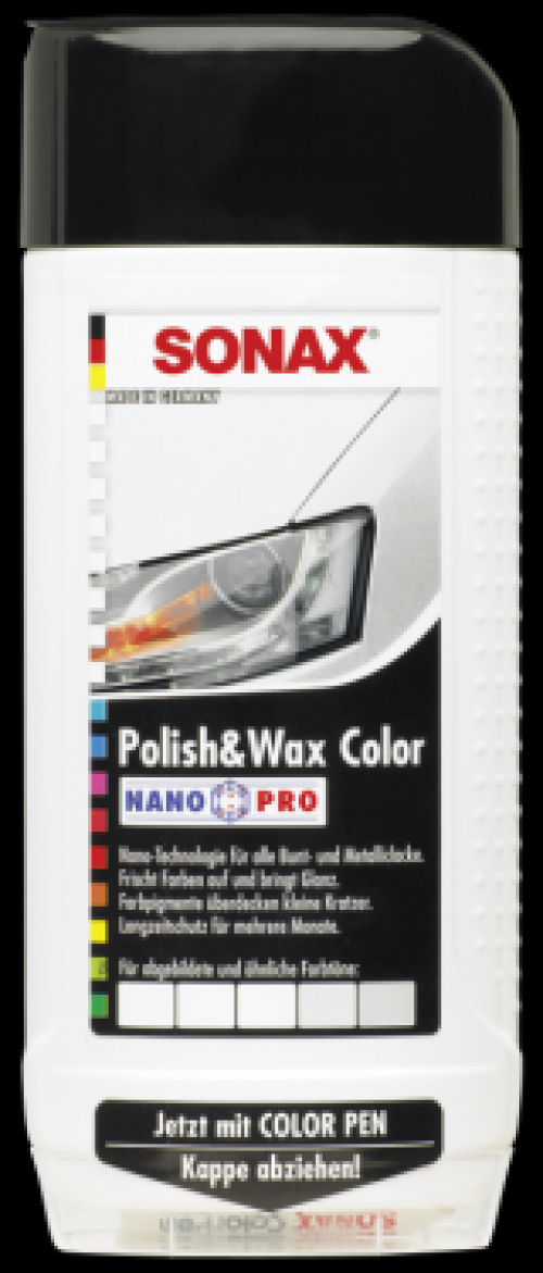 SONAX Polish & Wax Color NanoPro weiß 500 ml