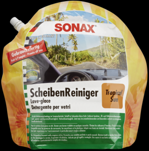 SONAX ScheibenReiniger Sommer Gebrauchsfertig Tropical Sun 3 l
