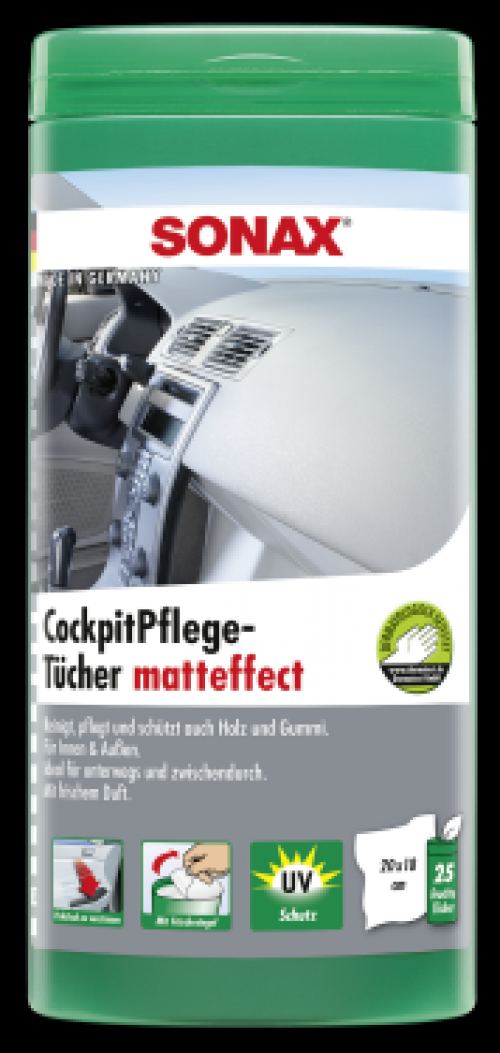 SONAX CockpitPflegeTücher matteffect Box 25 Stück