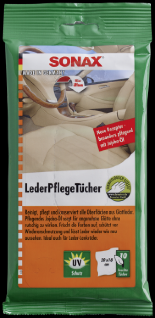 SONAX LederPflegeTücher 10 Stück