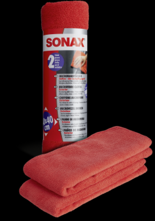 SONAX MicrofaserTücher Außen - der Lackpflegeprofi (2 St.)