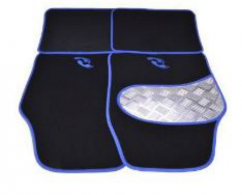 Autoteppich-Set Alu-Look-Pad