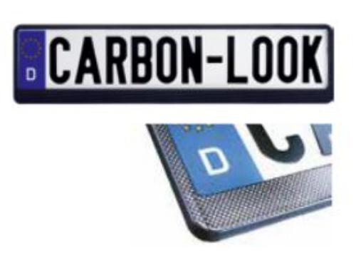 Kennzeichenhalter Carbon