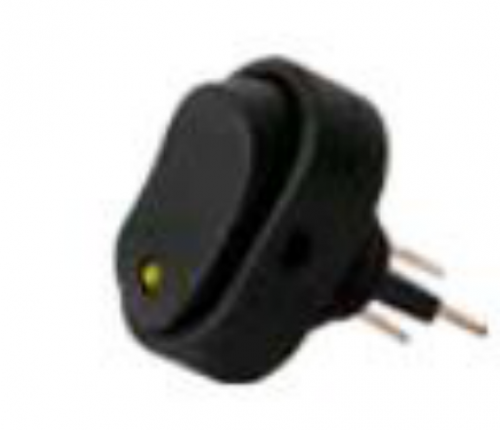 Wippschalter oval LED Gelb