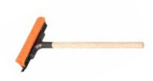 Scheibenwascher mit Holzgriff
