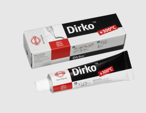 Dirko™ schwarz | die dauerelastische, temperaturbeständige Dichtmasse 70 ml