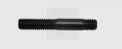 Stiftschraube 5.8 M8 x 30, Stahl blank thermisch geschwärzt, DIN 939