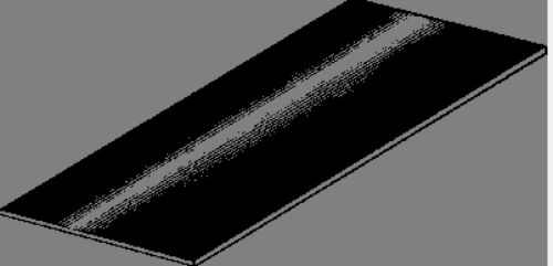 Blechtafel geölt 60 x 125 cm