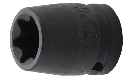 "Kraft-Steckschlüssel-Einsatz E-Profil | Antrieb Innenvierkant 12,5 mm (1/2"") | SW E14"
