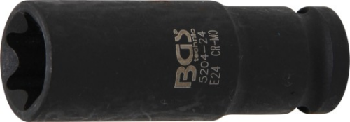 "Kraft-Steckschlüssel-Einsatz E-Profil, tief | Antrieb Innenvierkant 12,5 mm (1/2"") | SW E11"