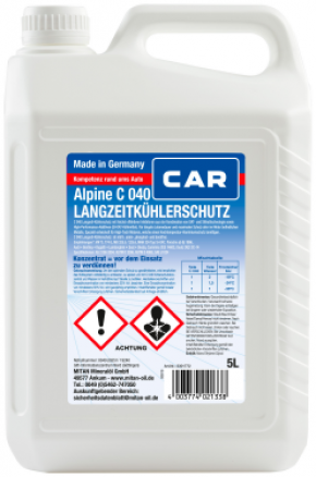 CAR Alpine C40 Kühlerfrostschutz