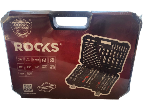 Werkzeugkoffer Ratschen Set Werkzeug SET Satz , 216 Teile Rook ́s Garage Steckschlüsselsatz Knarrenkasten Ratschen Kasten 1/4" 1/2" 3/8"