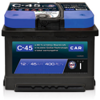 Car Hochleistungsbatterie 12V 45Ah 400 A/EN gefüllt